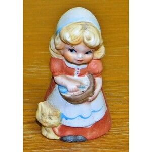 Vintage Jasco Adorabelles Porcelain Bisque Bell Figurine